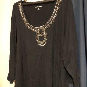 Used beautiful black shirt plus size